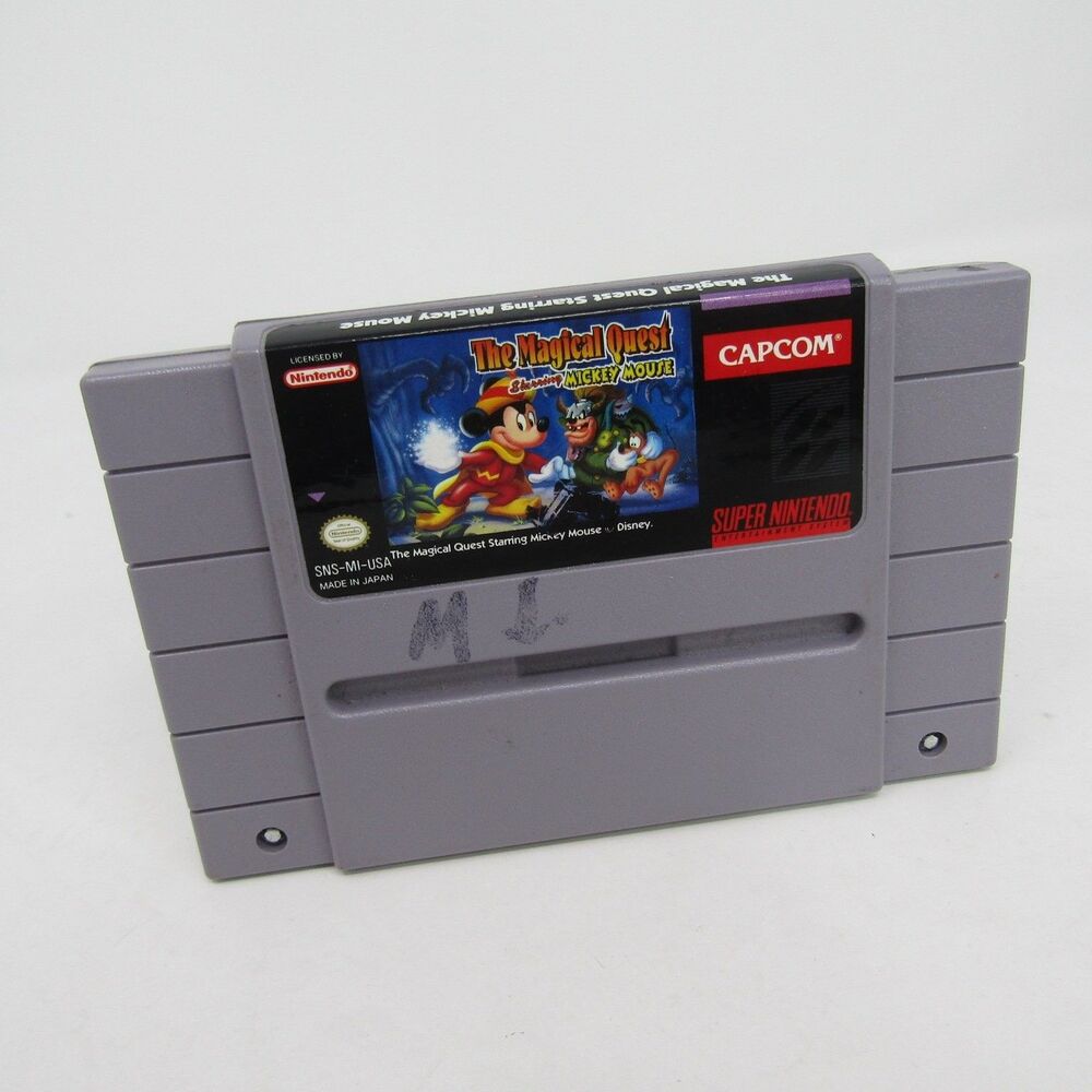 The Magical Quest Starring Mickey Mouse SNES Super Nintendo Game Cartridge